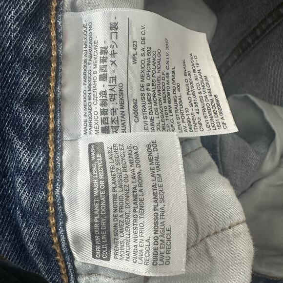 Levis Jeans Mens 501 36X34 Blue Original Fit Button Fly Casual - Picture 8 of 16